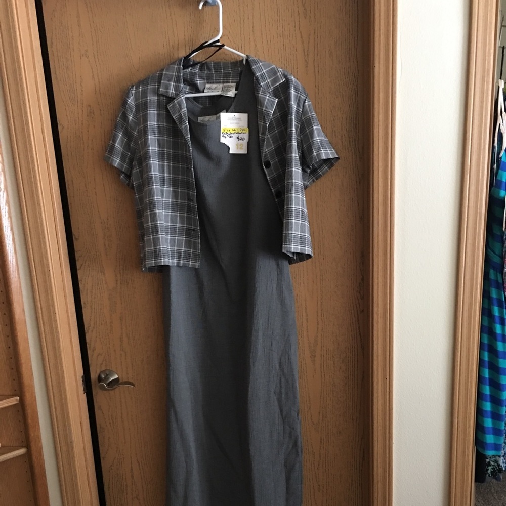 NWT Black/white Sleeveless dress w/matching Jacket